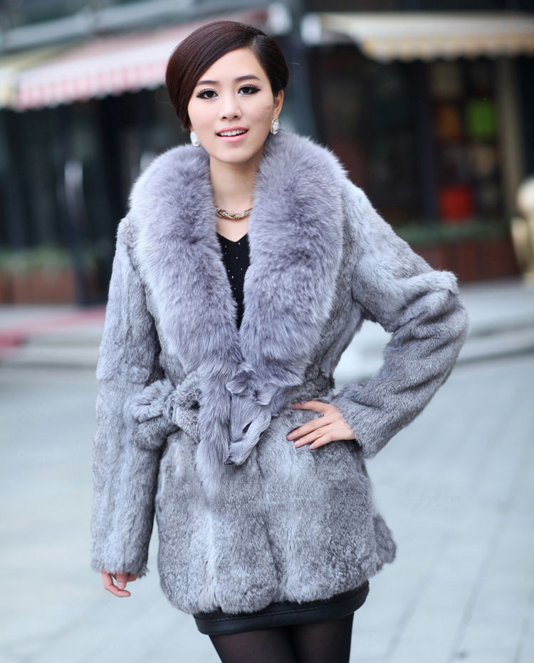 New arrival Fur female outerwear 2011 fox fur rabbit fur plus size plus size wholesale and retail