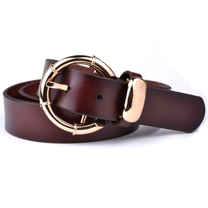 New arrival Genuine Leather Belts cowhide women's fashion Belt all-match wide  strap Jeans belt