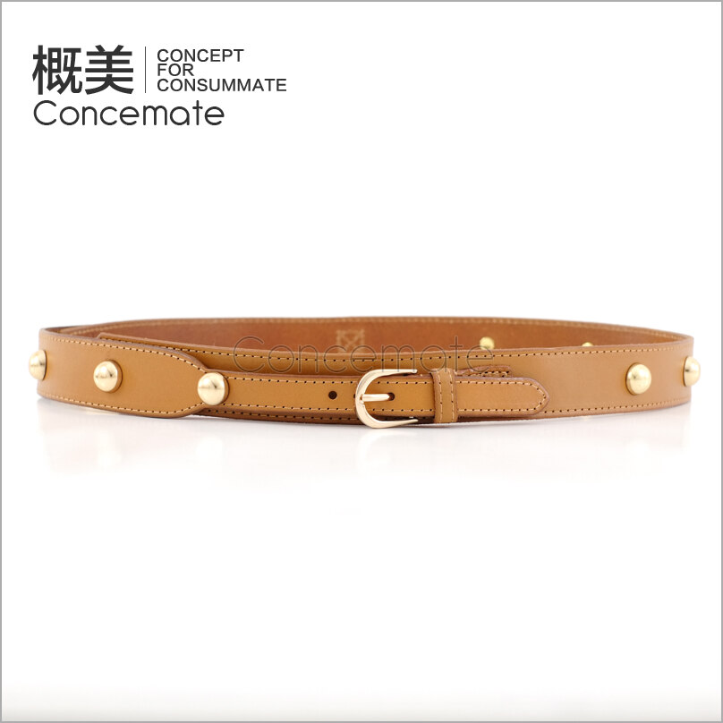 New arrival handsome all-match first layer of cowhide genuine leather strap female casual personality belt c757