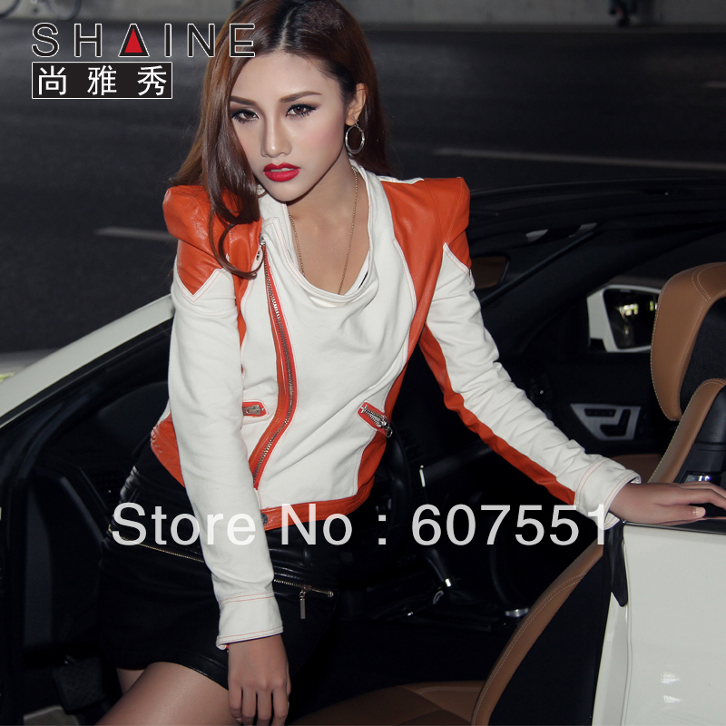 new arrival hot-selling motorcycle patchwork cotton cloth small leather clothing