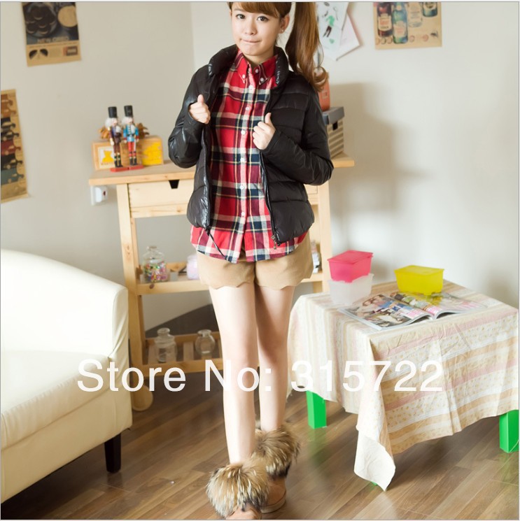 new arrival hot winter women coat knitting lapel glossy cotton winter warm outwear M,L,XL ,L-026