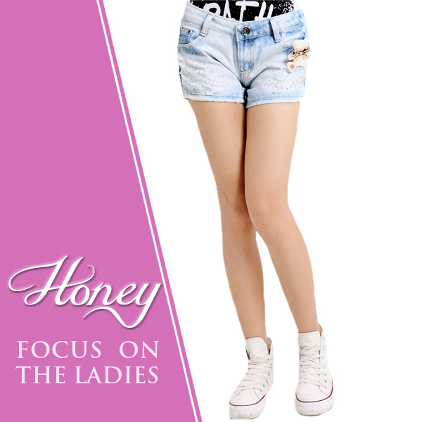 New Arrival Korean Style  Free Shipping Fashion Ladies Short Pants Hot Denim Jeans 601