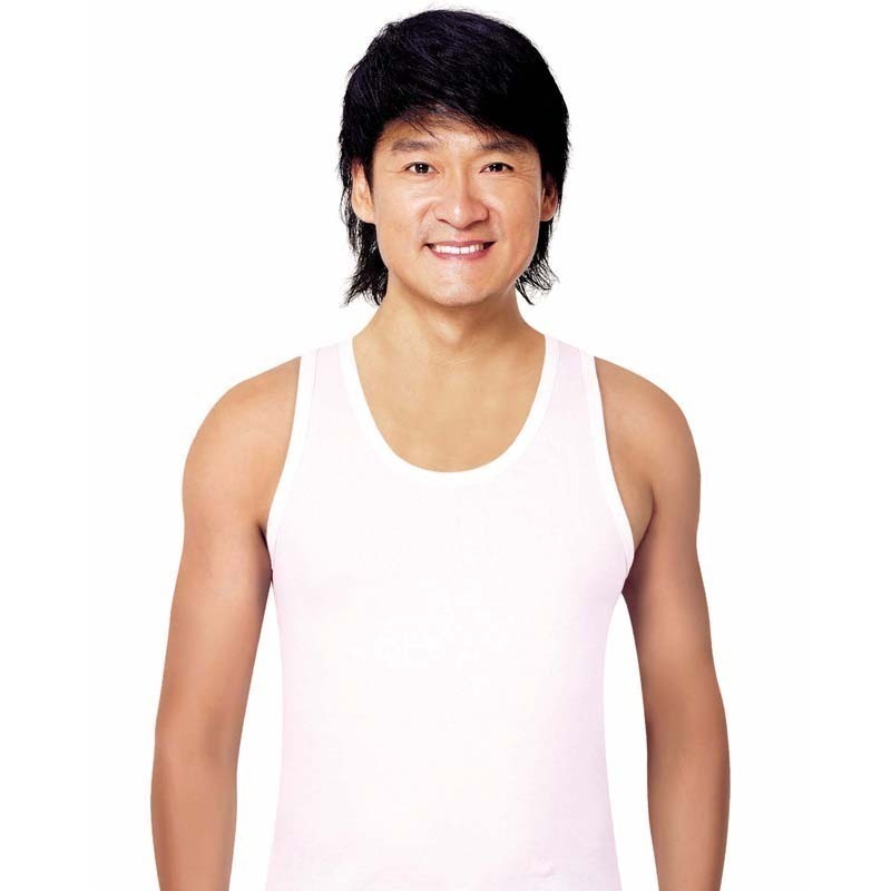 New arrival LANGSHA vest male vest u basic undershirt slim solid color sports casual vest Men