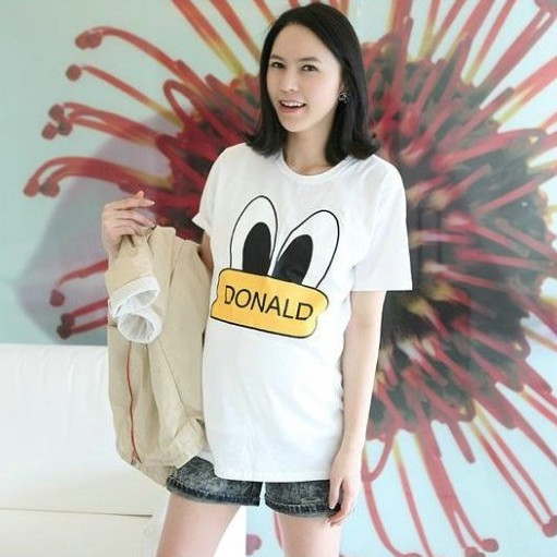 New arrival maternity clothing rabbit ears maternity short-sleeve t-shirt