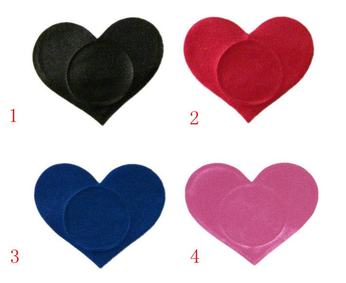 New Arrival On Sale Women Sexy Lingerie Breast Disposable Nipple Covers Ladies 5Pairs/lot Wholesale 4 Heart Styles