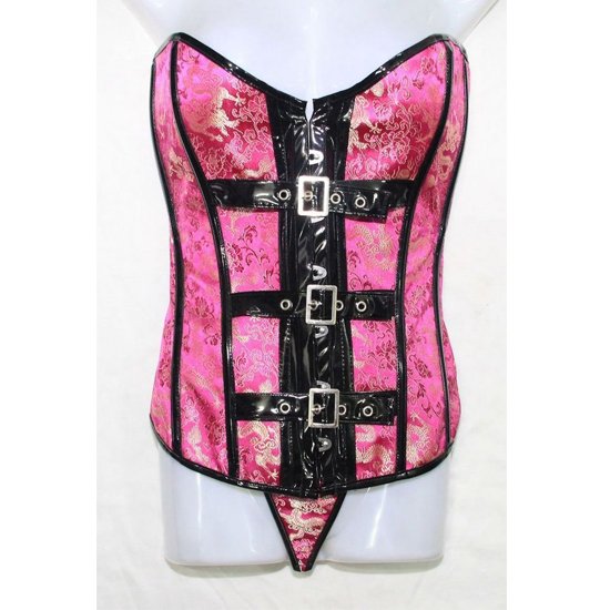 New arrival sexy lingerie overbust corset includes bustier + g-string Free shipping - 982