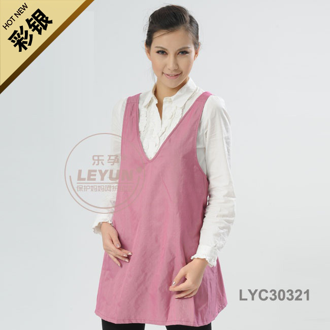 New arrival silver fiber radiation-resistant maternity clothing deep v neck radiation-resistant three-color