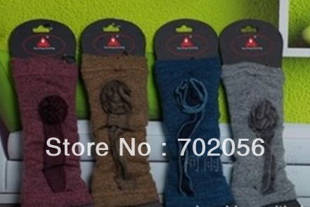 New arrival Solid Flower design leg warmers LEG Boot CORVER Sexy Socks 20 pairs/lot #2451