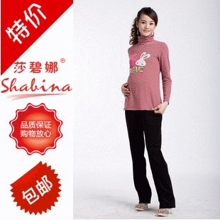 New arrival spring and summer maternity clothing - elastic comfortable maternity top basic shirt n6005