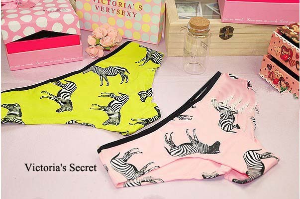 New arrival  victorias's secret  pink  Animal pattern  cotton +spandex  womens panties