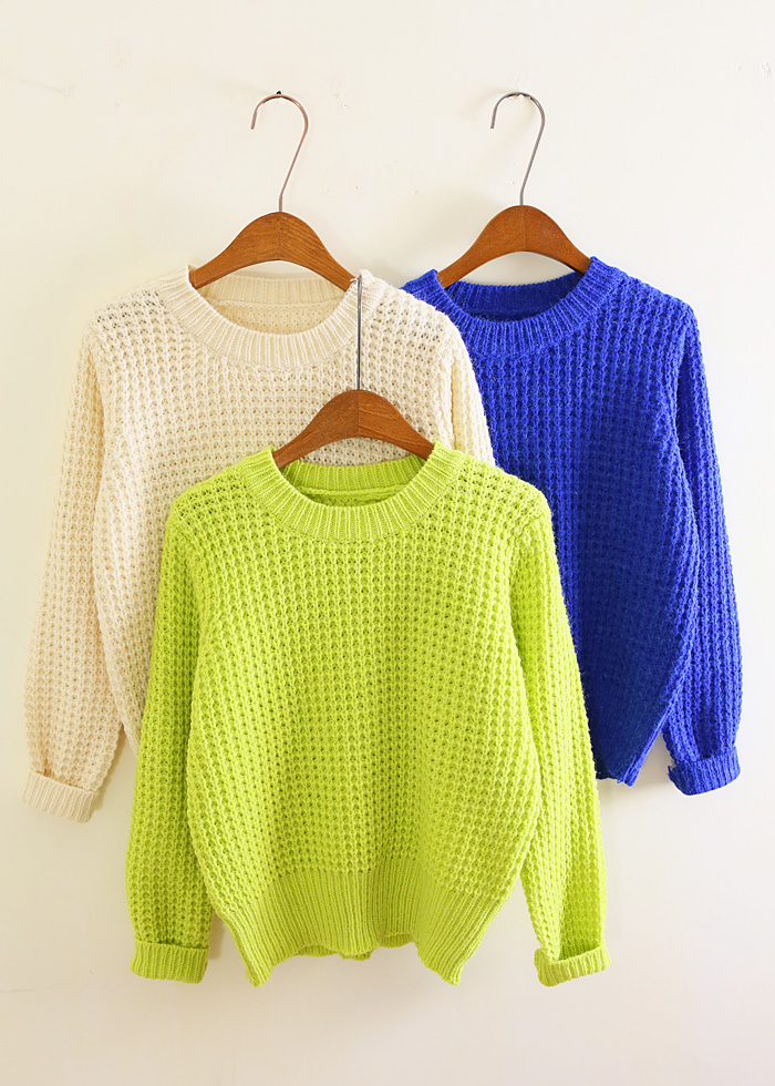 New arrival! vintage simple all-match pullover sweater a031 free shipping