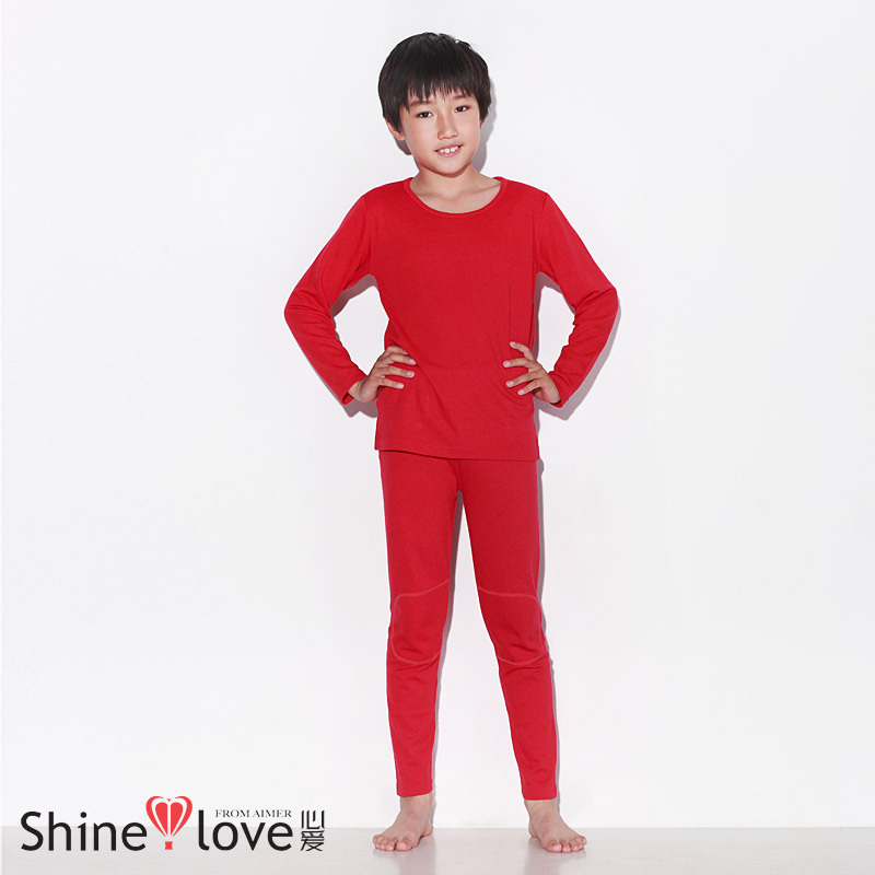 New arrival vitality fiber o-neck child thermal long-sleeve set sk74291