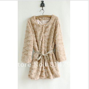 New Arrival woman's grows Faux Fur coat temperament feather coat Free Shipping((C-31))