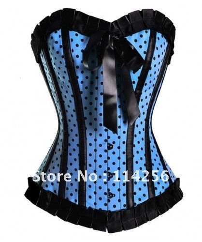 New Arrival  Women's lace Shapewear Body of Black spot stripe butterfly  vest  corset  Free Shipping