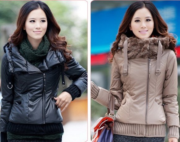 New autumn/winter fashion Korean women's boutique PU leather coat,woman fur coat, down jacket coat