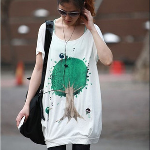 new avviral and fashion maternity t-shirt big tree short-sleeve T-shirt top free shipping