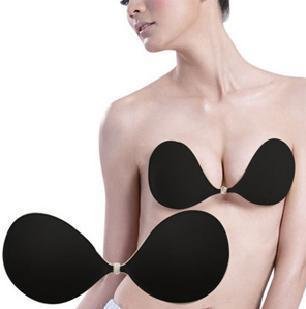 New! Black Silicone Bra/Cloth cover boobies made stick invisible bra/Fresh bra 1pcs+freeshipping