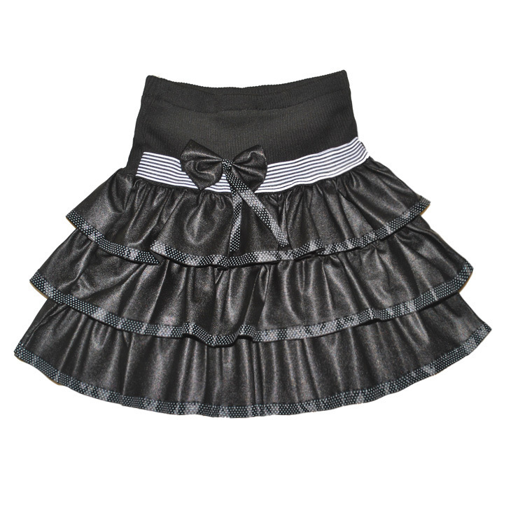 New Brand 2012 women's boots leather short skirt pleated bow cake bust skirt free shipping