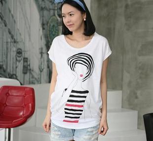 new comfortable woman Maternity clothing maternity 2012 short-sleeve t-shirt basic shirt