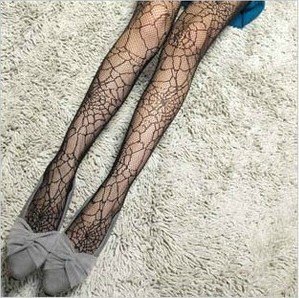 New Cool Spider Net Pattern Jacquard Pantyhose Tights