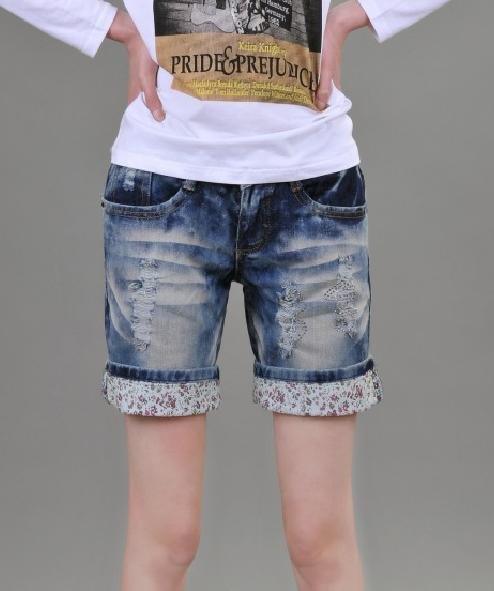 New cultivate one's morality show thin bull-puncher knickers hot pants female tide jeans