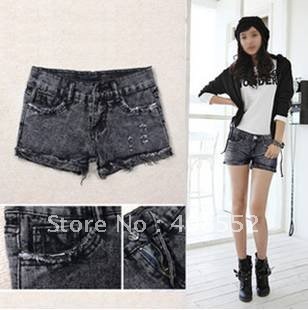 New denim shorts, hot pants women's pants spring