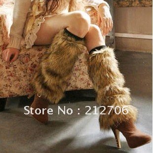 New design,artifical animal fur, leg warmer,3 size , free shipping