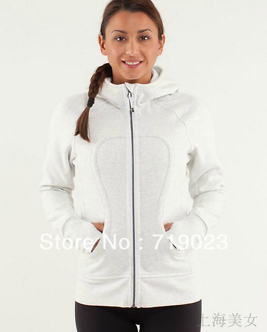 New Design Lululemon lulu lemon Yoga Instride Hoody Women Stylish Cotton Jacket Sweatshirt Hoodies yoga No.13 Size:2(XXS)-12(XL)