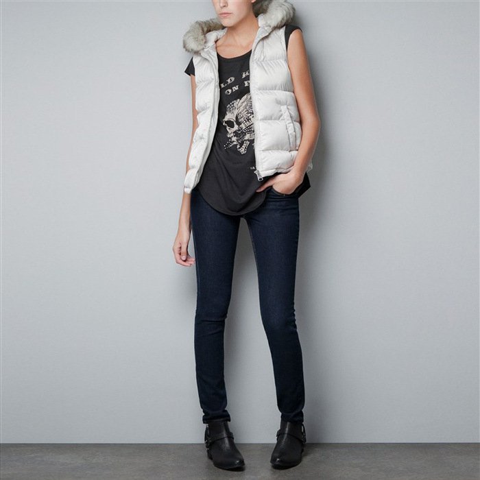 NEW excellent quality, autumn and winer all-match elegant fashion sleeveless warm hooded ladies weskit jacket