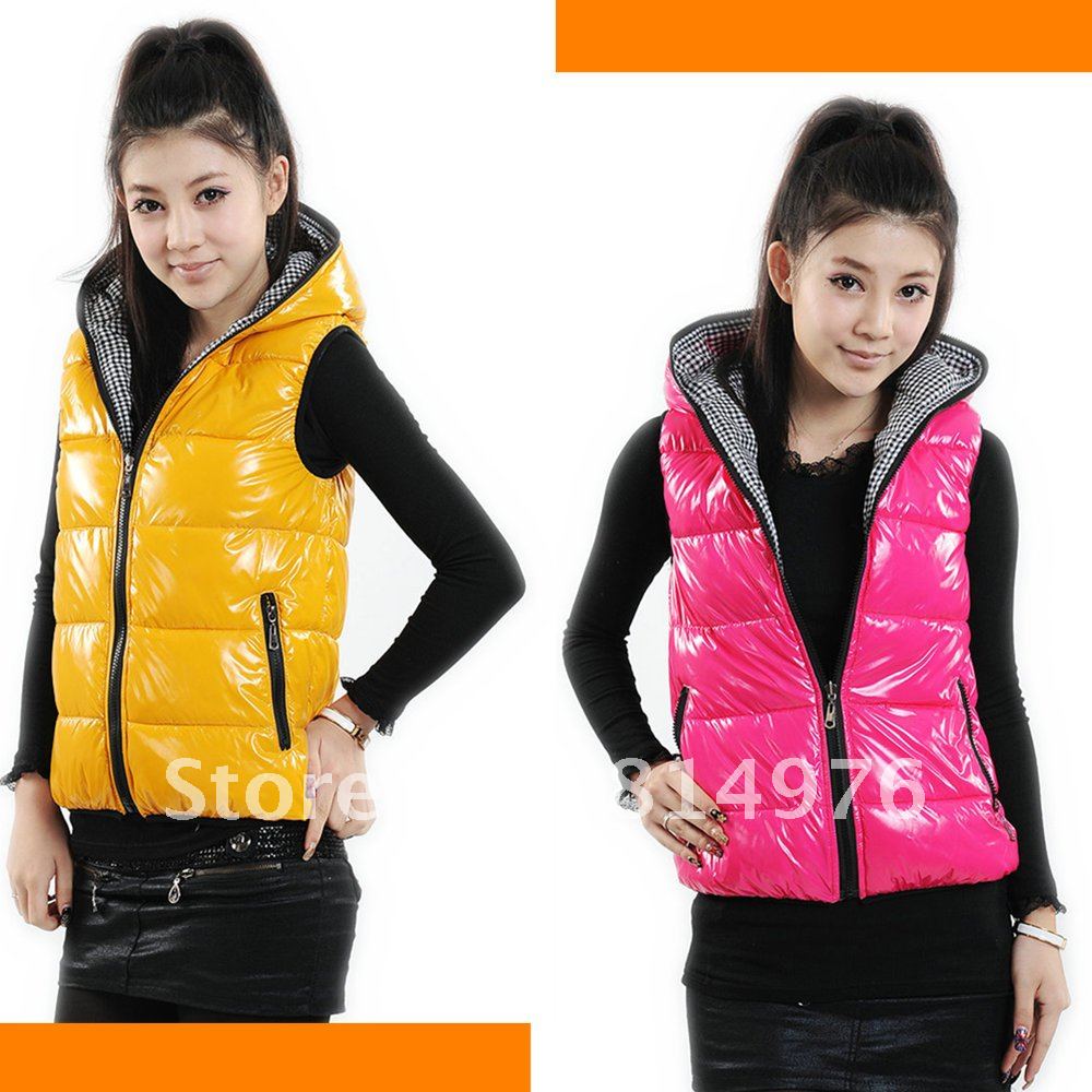 new fall and winter clothes Korean version of the candy-colored loose big yards down jacket coat feather cotton vest Women