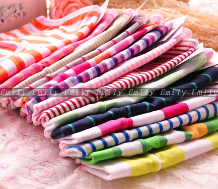 NEW Fashion 12PCS Women's Briefs soft Cotton material colorized stripe Ladies' lovely underwear