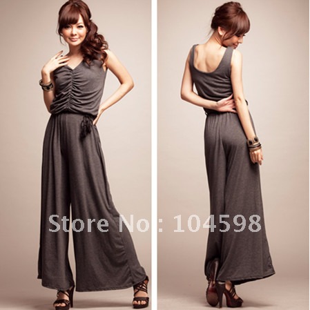 NEW Fashion 2012 FREE SHIPPING! Womens One-piece wide-leg jumpsuits,6210-CN