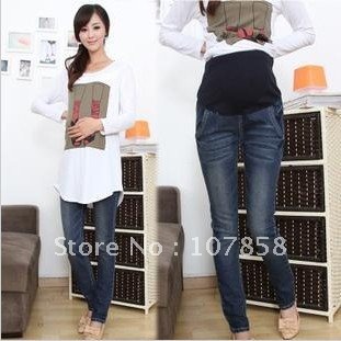 NEW Fashion Casual trousers Maternity jeans Pregnant women Jeans maternity Clothes #YZ066