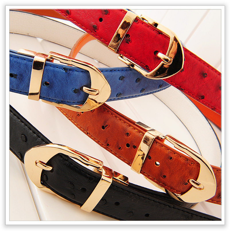 new  fashion dot leather belt