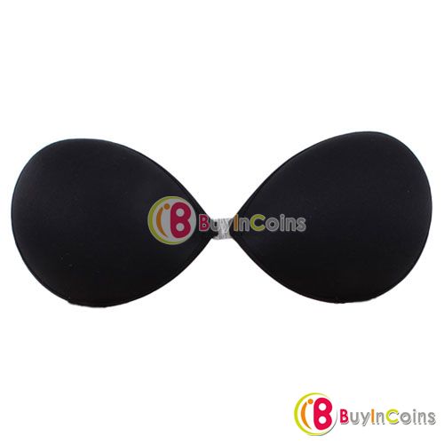 New Fashion Invisible Strapless Breast Bra Women Black Self-Adhesive [19467|99|01]