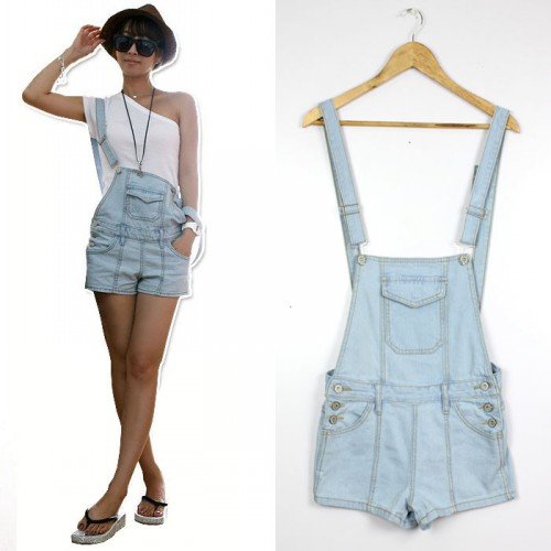 New Fashion Korea Women denim Jeans Jumpsuit women jeans overalls freeshipping