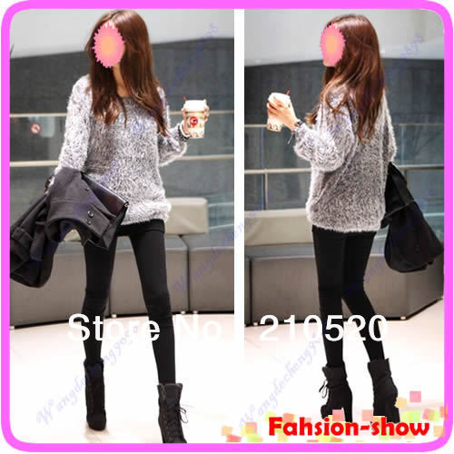 New Fashion Round Neck Sweater Women's Long Sleeve Loose Casual Pullovers Coat Blouse Hot