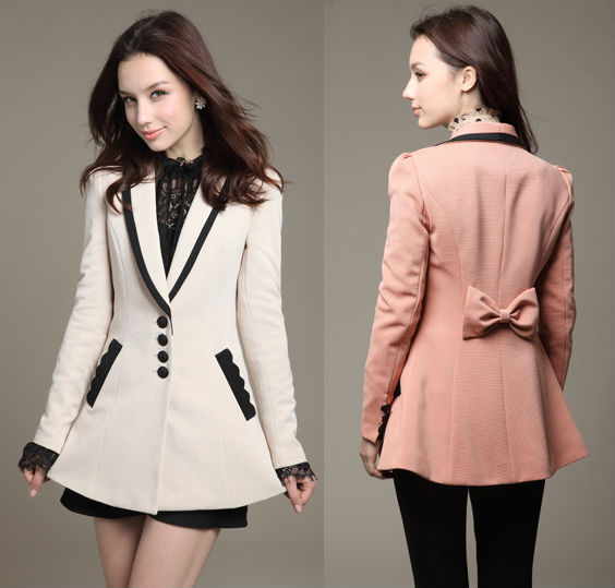 New fashion women blazer slim cut suit elegant OL jacket outwear S M L XL free shipping