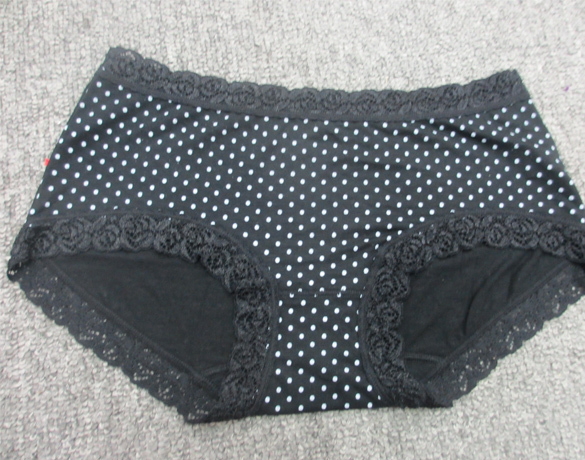 New Fashion Women Dot Lace shape Underwear Underpants  7Colors Free shipping