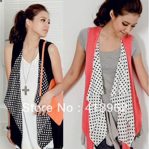 New Fashion Women Irregular Sleeveless Vest Long Cardigan Tops YY3293