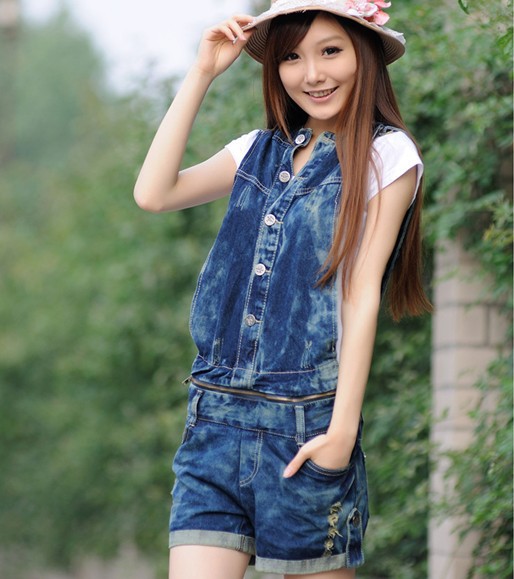 new female jeans braces shorts removable han mail bag in the four seasons leisure conjoined twin wear pants