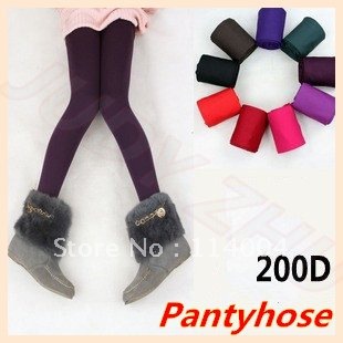 New  FREE SHIPPING fashion velvet tights pantyhose women stockings 200D 10 colors  Best Quality