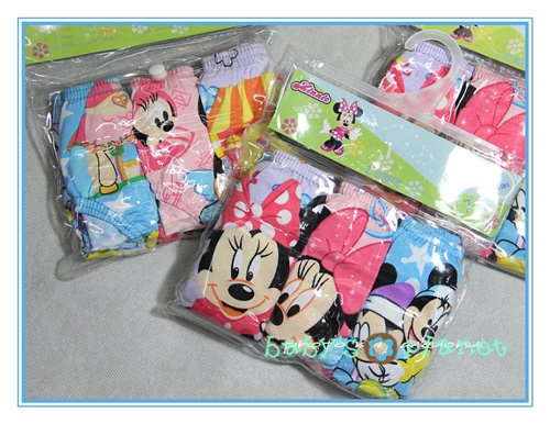 new freeshipping Minnie Mouse girl underwear/ girl panties/cartoon underwear /12pcs/lot hotsale