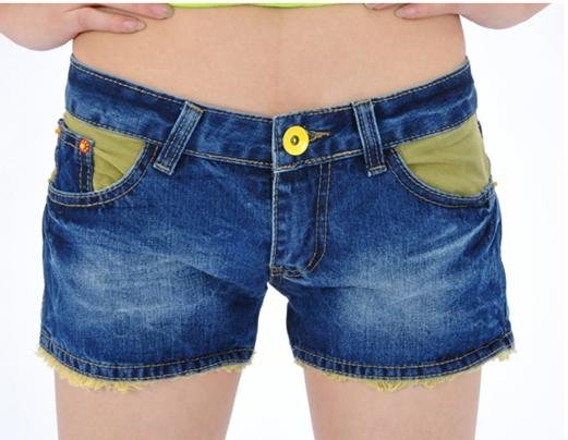 New han edition jeans female summer shorts hot pants to cultivate one's morality han edition joining together breeches