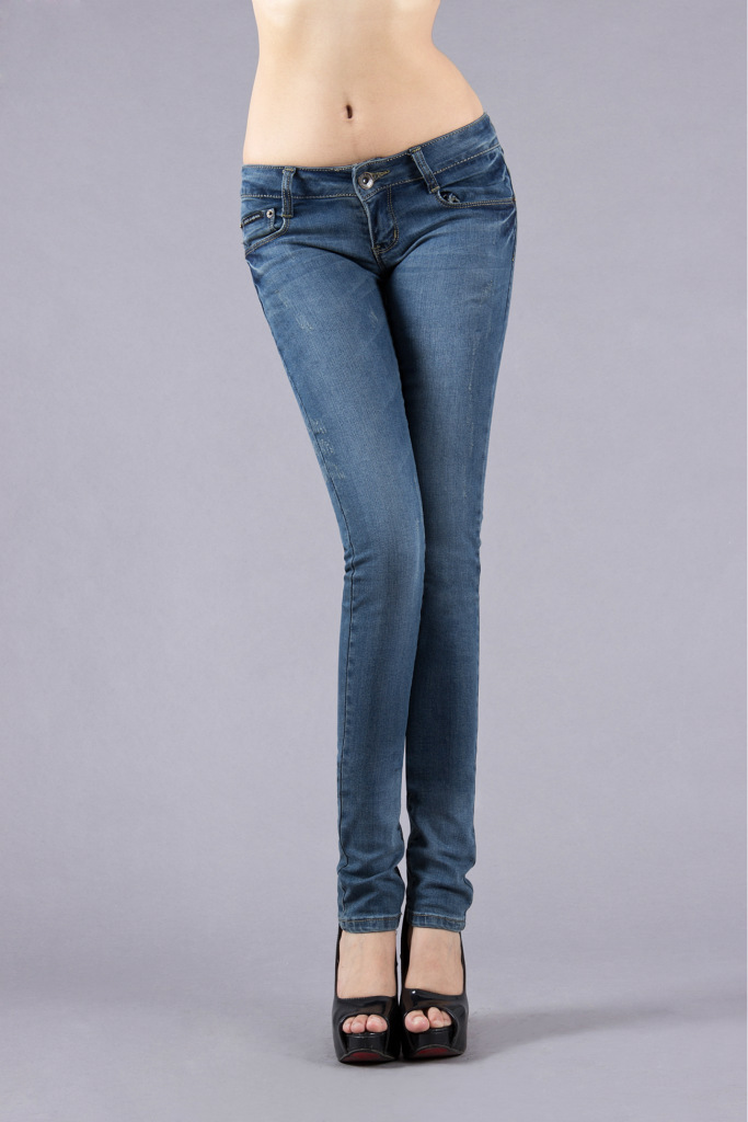 New Hot Selling Best Quality Woman Denim Jeans Pants Big Size Blue color Free Shipping