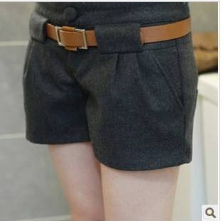 New Korean Ladies XL was a version of leisure wool shorts female backing boots pants