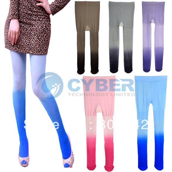 New lady Sexy Gradual Change Stockings Tights Leggings Pantyhose Free Shipping 8196