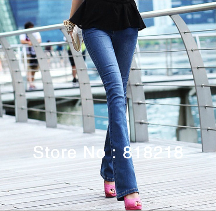 New micro micro flared pants ladies jeans, ladies pants jeans free shipping