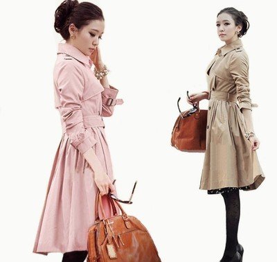 NEW MS. KOREAN WOMENS DOUBLE-BREASTED COAT JACKET 3 COLOUR