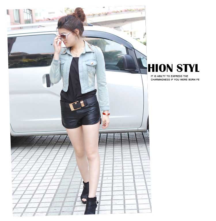 NEW New Arrival Slim-Fit Short Pattern Jeans Jacket free shipping